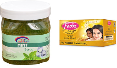 

Pink Root Mint Scrub 500ml, Fem Gold Bleach(Set of 2)