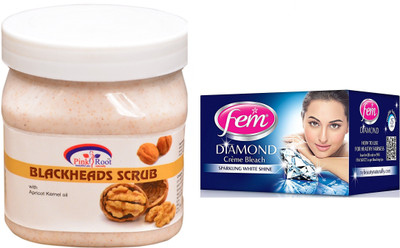 

Pink Root Bleackheads Scrub 500ml, Fem Diamond Bleach(Set of 2)