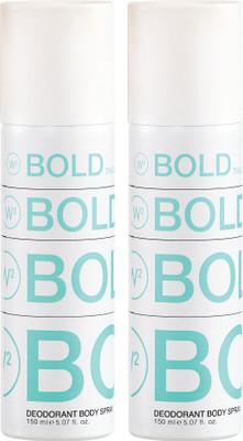 

W2 Bold Track Deodorant Body Spray set of TWO Deodorant Spray - For Men(300 ml, Pack of 2)