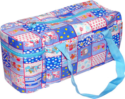

ANNAPURNA SALES Baby Diaper Bag With Bottle Warmers or Nappy Changing Bag with 2 Bottle Warmers Diaper Bag(Blue)