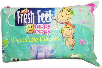 

Fresh Feel Happy Nappy (150 Pieces) Medium Disposable Diaper - M(150 Pieces)
