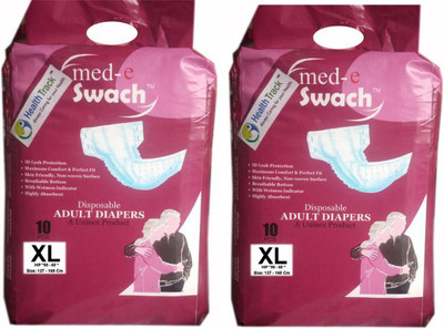 

Health Track Medswach Adult Diapers - XL(20 Pieces)