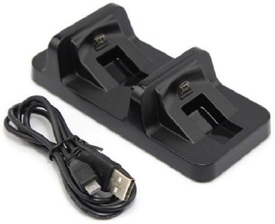

Microware Dual Dock Charging For Play Station 4 Wireless Controller Slim & Pro Charging Station(Black)
