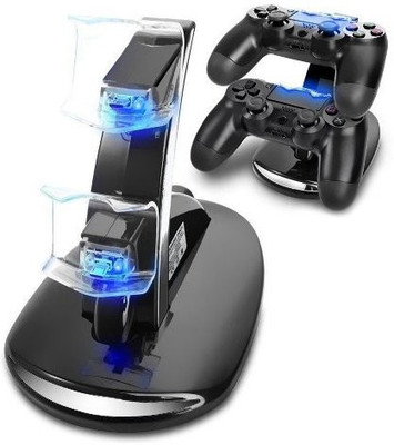 

Microware Gaming Controller Charging Stand USB Charger Station Cradle for PS4 PS4 CHARGING STAND(Black)