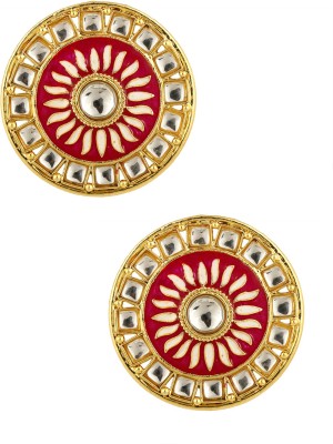 the jewelbox Traditional Fire Brass Stud Earring