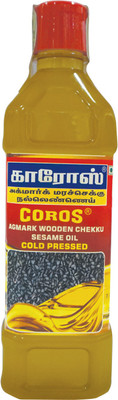 

Coros oil PURE TRADITIONAL WOODEN CHEKKU COLD PRESSED SESAME OIL 500ml Sesame Oil Plastic Bottle(500 ml)