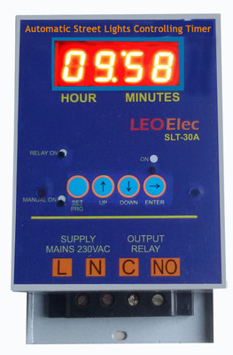 Leo Street light timer Programmable Electronic Timer Switch(Blue)