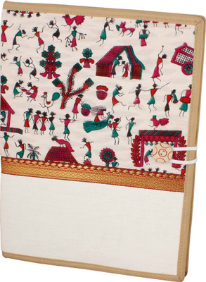 

ZesTale Jute Document File Folder(Set Of 1, Multocolor)