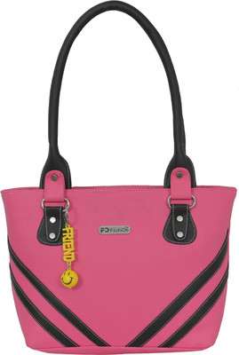 

FD Fashion Soft Luggage Shoulder Bag(Pink, Black), Black;pink