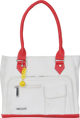 

FD Fashion Soft Luggage Shoulder Bag(White, Red), Red;white