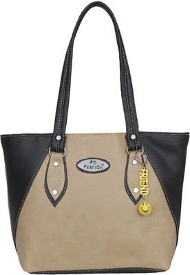 

FD Fashion Soft Luggage Shoulder Bag(Black, Beige), Beige;black