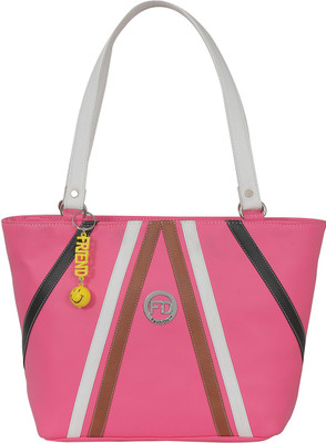 

FD Fashion Soft Luggage Shoulder Bag(Pink, White)