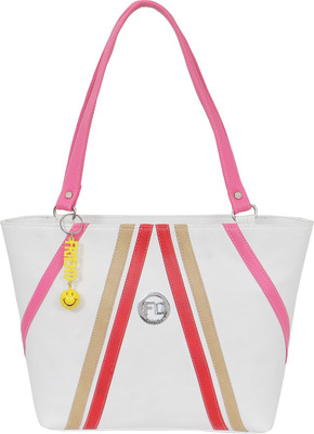 

FD Fashion Soft Luggage Shoulder Bag(White, Pink), Pink;white