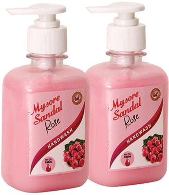 

Mysore Sandal Rose Hand -Wash(250 ml, Pump Dispenser, Pack of 2)