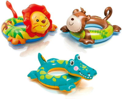 

YAMAMA Intex Big Animal Rings 58221 ( 1 PIECE ) Inflatable Pool Accessory(Multicolor)