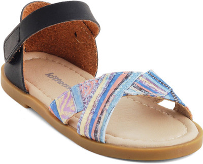KITTENS Girls Velcro Flats(Black