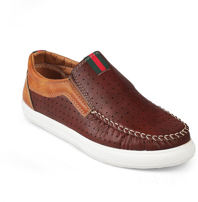 

KITTENS Boys Slip on Loafers(Brown