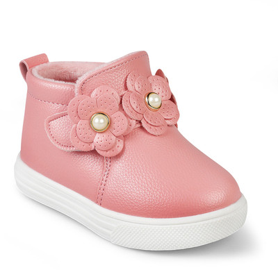 

KITTENS Girls Velcro Casual Boots(Pink