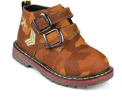 

KITTENS Boys Velcro Casual Boots(Yellow