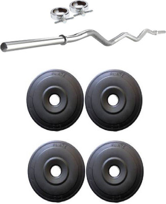 

FACTO POWER 3 Feet Curl Rod, Rod Locks (21 MM) and 20KG (5KG x 4) Weight Plates Gym & Fitness Kit