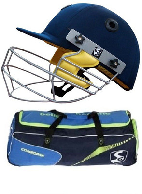 

SG Combo of -two one Cricket 'Combopak' kit bag and one 'Smartech' helmet (Men)- Cricket Kit