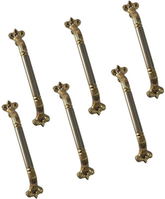 

Shaks Traders 8 Inch Silver/ Gold Finish Stainless Steel Cabinet/Draw Pull(Silver Pack of 6)