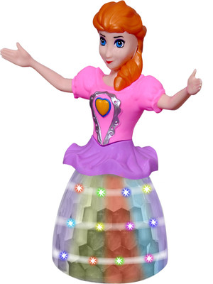 

Myra Little Princess Doll Toy with Dancing lights & Music(Multicolor)