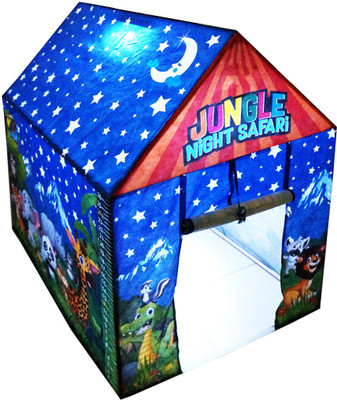 

Muren Eye Catching Jungle Safari Tent House With LED Light For Kids(Multicolor)