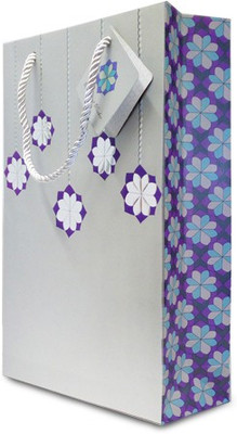 

Tatva Printed Party Bag(Silver, Pack of 10)