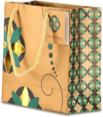 

Tatva Printed Party Bag(Gold, Pack of 5)