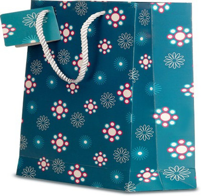 

Tatva Printed Party Bag(Blue, Pack of 10)