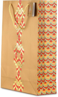 

Tatva Printed Party Bag(Gold, Pack of 10)