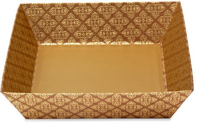 

Tatva Printed Party Box(Brown, Pack of 10)