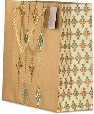 

Tatva Printed Party Bag(Gold, Pack of 10)