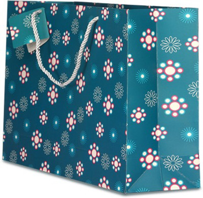 

Tatva Printed Party Bag(Blue, Pack of 10)