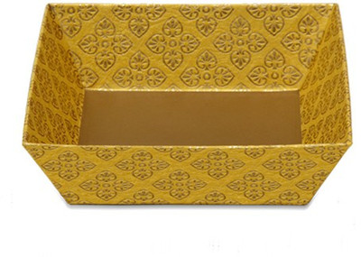 

Tatva Printed Party Box(Yellow, Pack of 10)