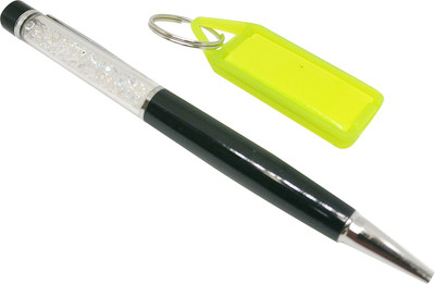 

Jaycoknit Augsburg Black Metal Pen Tag Key chain Corporate Gift Set Pen Gift Set(Pack of 2)