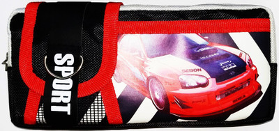 

A2Z Fancy Red Sports Art Polyester Pencil Box(Set of 1, Multicolor)