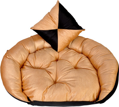 

slatters be royal store SBRS0038 L Pet Bed(Golden/Black)