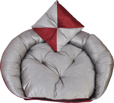 

slatters be royal store SBRS0039 S Pet Bed(Gray/Maroon)