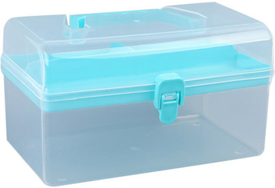 

Sukot 7 Day Weekly Pill Organizer Double Layer Multipurpose Storage Box Medicine Organizer Pill Organizer With Handle Pill Box(Multicolor)