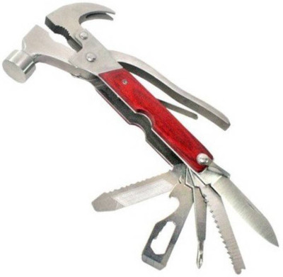 

Gentle E Kart 8 in 1 Multi-Function Stainless Steel Hammer Wrench Pliers Saw Blade Knife Tools Set Pincer Plier(Length : 7 inch)