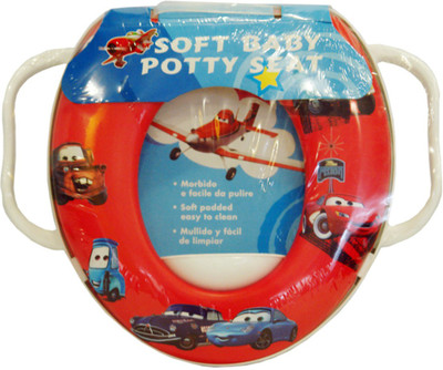 

Mummamia Kids Disney Characters Printed Soft Cushion Potty Seat With Handles - Cars Potty Seat(Red)