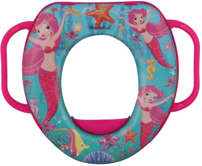 

Mummamia Kids Disney Characters Printed Soft Cushion Potty Seat With Handles - Little Mermaid Potty Seat(Lilac)