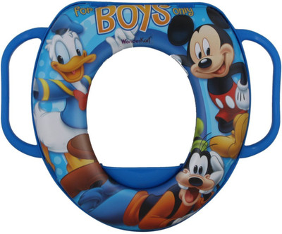 

Mummamia Kids Disney Characters Printed Soft Cushion Potty Seat With Handles - Mickey & Friends Potty Seat(Blue)