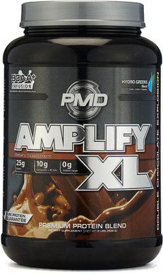 

GNC PMD Amplify XL - Double Chocolate Explosion (2 lbs) Whey Protein(1020 g, Chocolate)