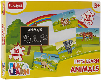 

Funskool Play & Learn ANIMALS PUZZLE - 2013(16 Pieces)