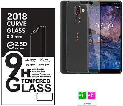 NaturalBuy Tempered Glass Guard for Nokia 7 Plus(Pack of 1)