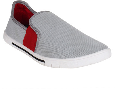 

Super Matteress Grey-384 Slip On Sneakers For Men(Grey, Red)