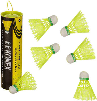 

HAWKISH CL-3 Nylon Shuttle - Yellow(Medium, 77, Pack of 6)
